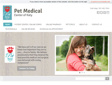 Tablet Screenshot of petmedicalkaty.com